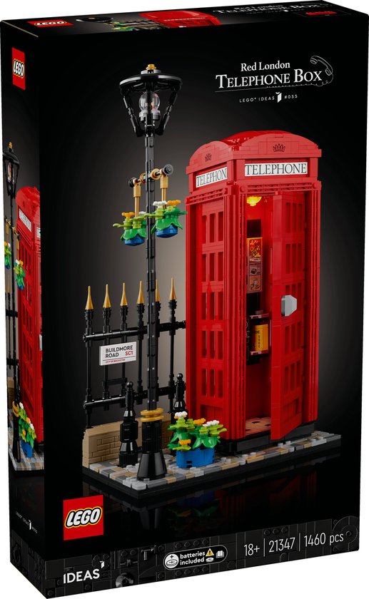 LEGO Ideas Rode Londense telefooncel (21347)