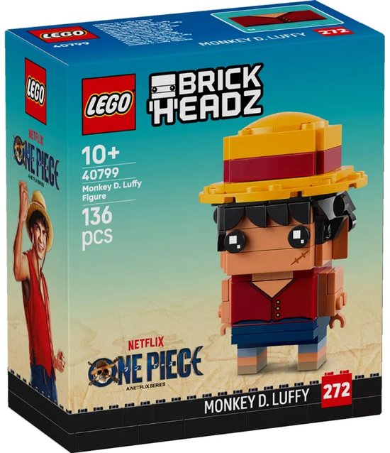 LEGO BrickHeadz Monkey D. Luffy figuur (40799)