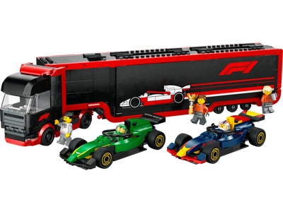 LEGO City F1® truck met RB20 en AMR24 F1® auto's (60445)